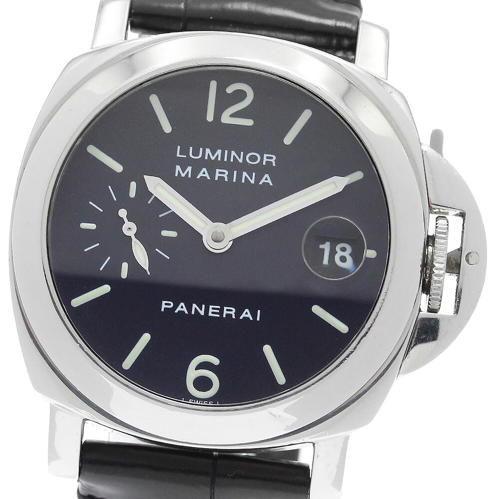 パネライ PANERAI PAM00048 ルミノールマリーナ スモールセコンド デイト 自動巻き メンズ 箱付き_986867
