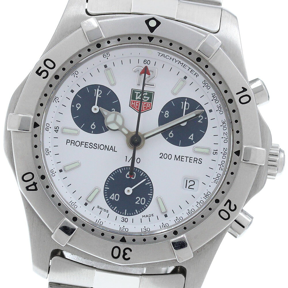タグホイヤー TAG HEUER CK1111-0 プロフェッショナル 2000シリーズ クロノグラフ クォーツ メンズ 良品 _988169