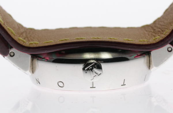 良品 箱付 ルイ・ヴィトン タンブールPM ブラッシュ ディアモン 12P・ラグダイヤ Q121Y クォーツ レディース【18104】【19013】【中古】【event10】