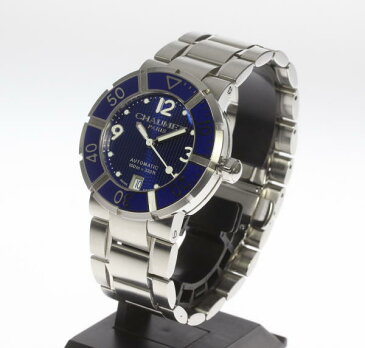 【CHAUMET】 ショーメ クラスワン ブルー文字盤 自動巻き 100m防水 W1768238Z 裏スケ メンズ 替えベルト ◆【中古】【190827】
