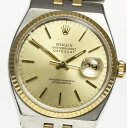 【ROLEX】ロレックス デイトジャスト 17013 K18YG/SS クォーツ メンズ☆【171005】