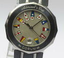 【CORUM】コルム アドミラルズカップ ガンメタ デイト 39.610.30V50B クォーツ レディース★【中古】