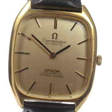 【OMEGA】オメガ コンステレーション 自動巻き cal.1011 社外革ベルト メンズ【中古】