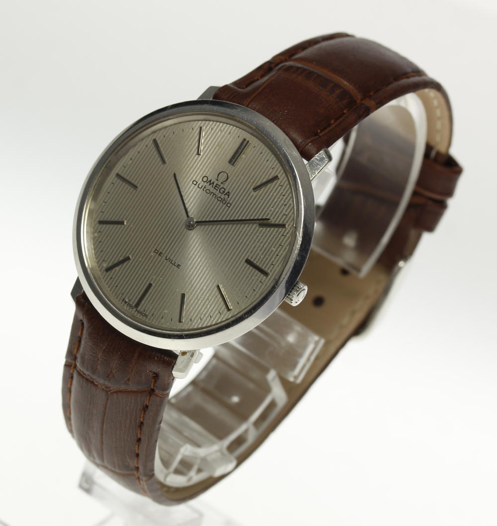 OMEGA De Ville Mens Automatic Leather Belt #CO043 | eBay