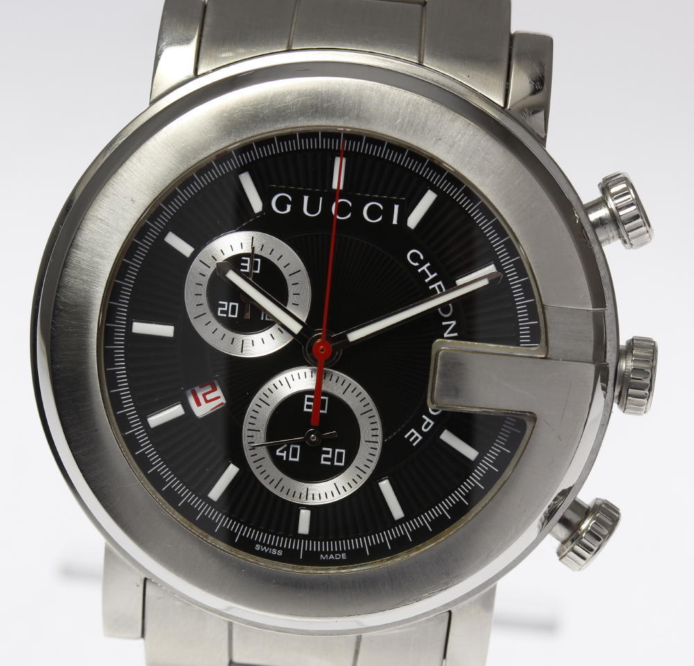 Gucci 101M Chrono G Face Qz Mens 2034 Ev05 Second Hand eBay