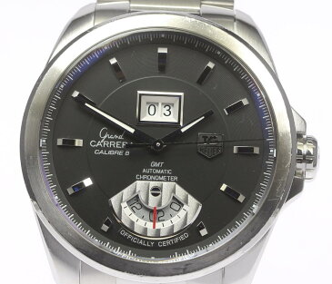 ★箱保付★タグホイヤー グランドカレラ GMT WAV5111 クロノグラフ キャリバー8 自動巻き メンズ【19102】【ev15】【中古】