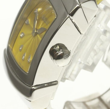 良品!保証書【DAMIANI】ダミアーニ エゴ DU002 AC CF 11P クォーツ メンズ★【中古】