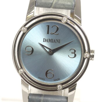 【DAMIANI】ダミアーニ D・SIDE 5P QZ 革ベルト レディース【中古】