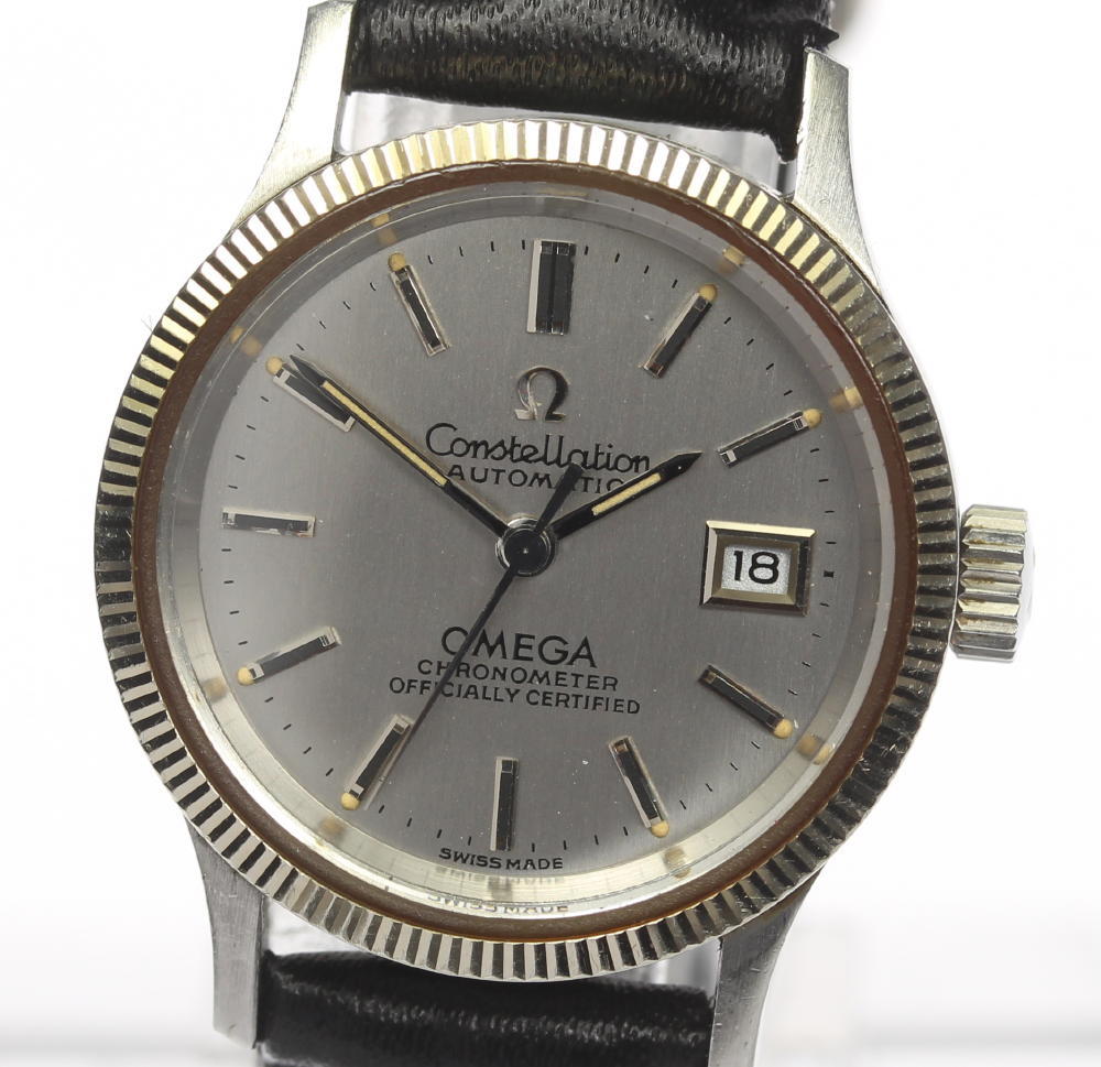 【OMEGA】オメガ コンステレーション WGベゼル 自動巻き cal.685 革ベルト レディース【中古】