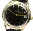 ※訳あり【OMEGA】 オメガ ブラックダイアル デイト cal.563 革ベルト AT メンズ【中古】