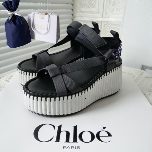 【送料無料■ギフト包装無料】Chloe Aby クロエ 国内発 人気爆発 ストラップ サンダル ウェッジ レディース 女性 クリスマス ギフト 誕生日 友人 彼女 奥様へ プレゼント クリスマス プレゼント