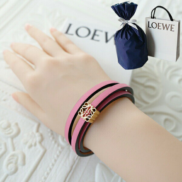 【新品■正規品■送料無料■ギフト包装無料】 LOEWE ロエベ メタルアナグラムの3連レザーバングル レディース 女性 ギフト プレゼント 誕生日 お祝いクリスマス プレゼント
