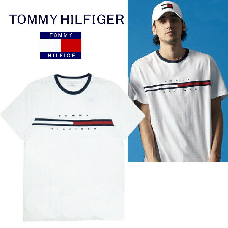 【新品■正規品■送料無料■ギフト包装無料】Tommy Hilfiger トミー ヒルフィガー ロゴ クルーネック Tシャツ S メンズ　男性 ギフト プレゼント 誕生日 お祝い