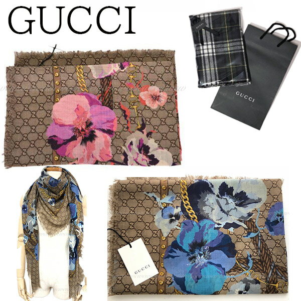 グッチ マフラー（レディース） 新品■正規品■送料無料■ギフト包装無料】GUCCI グッチ ブルームス ときめくストール　508797　3G200　 ショップ袋付き ギフト プレゼント 誕生日 お祝いクリスマス プレゼント