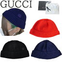 【ギフト包装無料】【GUCCI】グッチ　インターロッキングGロゴ コットンニット　ニット帽 612115 4G111G 1000 男女OK ギフトロゴ付ニット帽■新品■正規品■送料無料■プレゼント包装無料 スポーツ クリスマス 誕生日クリスマス プレゼント