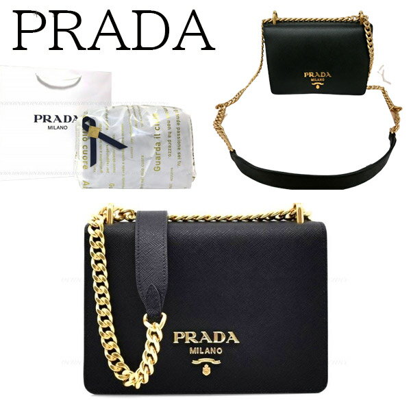 【新品■正規品■送料無料■ギフト包装無料】PRADA プラダ サフィアーノ チェーンフラップバッグ 1BD133 レディース 女性 ギフト プレゼント 誕生日 お祝いのサムネイル