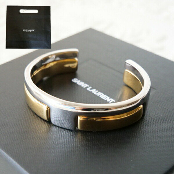 【新品■正規品■送料無料■ギフト包装無料】サンローラン Saint Laurent クールなコンビカラーバングル713655AABPN9056 レディース 女...