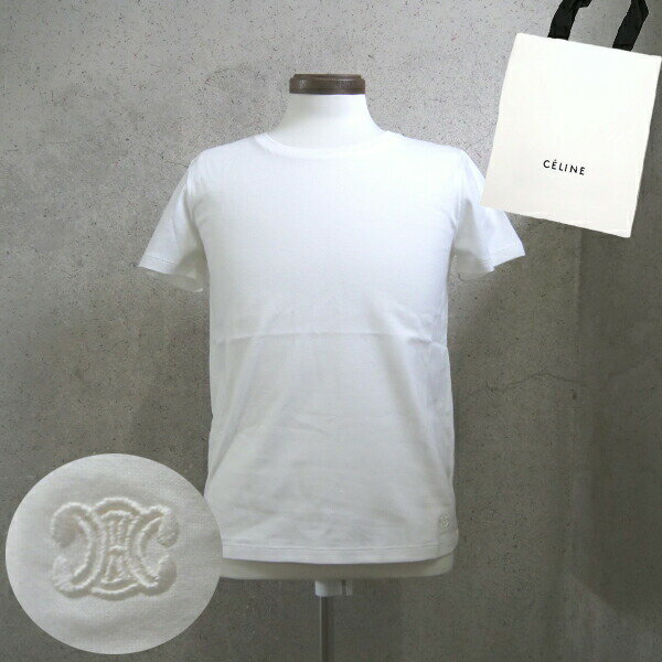 【ギフト包装無料】【新品■正規品■送料無料■】CELINE セリーヌ ザ・シンプルさりげないトリオンフTシャツ2X45C671Q.01EC レディース 女性 ギ...
