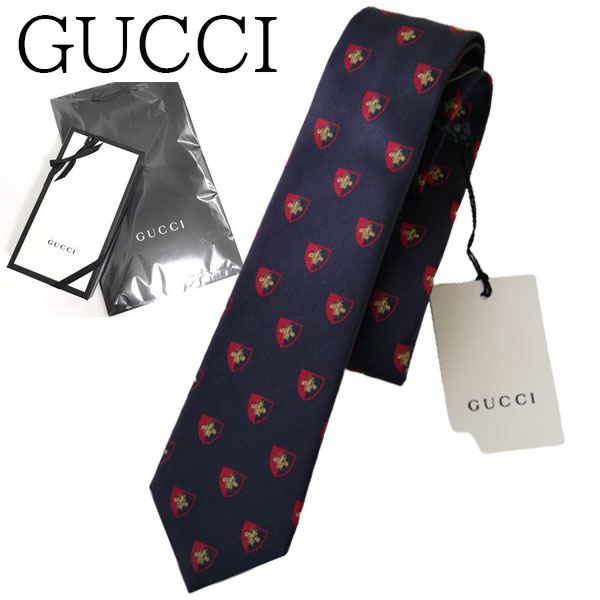 【スーパーセール開催中】【新品■正規品■送料無料■ギフト包装無料】GUCCI◆グッチ BEEネクタイ 571814 4E231 4174 メンズ 就職 入学 成人 箱付き ギフト プレゼント 誕生日 記念日お祝い 父の日クリスマス プレゼント