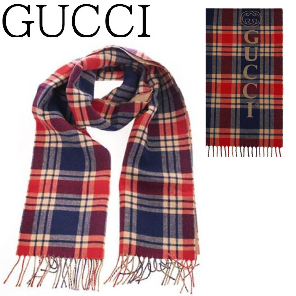 【新品■正規品■送料無料■ギフト包装無料】GUCCI グッチ ユニセックスOK　チェックマフラー 624496 4GA17 4279メンズ レディース ユニセックス ギフト プレゼント 誕生日 お祝いクリスマス プレゼント