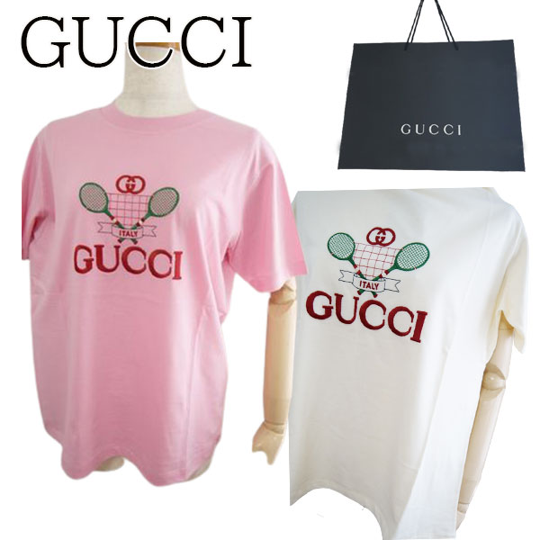 【新品■正規品■送料無料■ギフト包装無料】GUCCI グッチ テニス Tシャツ580762 女性 ギフト プレゼント 誕生日 お祝い 母の日クリスマス プレゼント