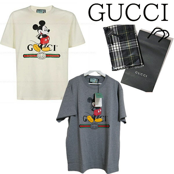 楽天ワールドクローゼット【新品■正規品■送料無料■ギフト包装無料】GUCCI グッチ ★×Disneyコラボ ミッキーTシャツ 565806 XJB66 1093 女性 ギフト プレゼント 誕生日 お祝い 母の日クリスマス プレゼント