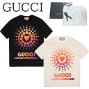 グッチ 【新品■正規品■送料無料■ギフト包装無料】GUCCI グッチLOVE PARADE ハートTシャツ 548334XJEMZ 1082 メンズ 男性 ギフト プレゼント 誕生日 お祝い