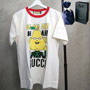 【新品■正規品■送料無料■ギフト包装無料】GUCCI グッチホワイト×ペア―Tシャツ ロゴ半袖 703439XJEIY9095 メンズ 男性 ギフト プレゼント...