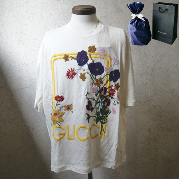 グッチ 【新品■正規品■送料無料■ギフト包装無料】GUCCI グッチGUCCI Lovelight リネン Tシャツ ロゴ半袖 706918XJERQ9133　メンズ 男性 ギフト プレゼント 誕生日 お祝い 父の日クリスマス