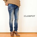 yzClospot(NX|bg)aging@denim skinny pants IFLP014-082 [XLj[@fj@JAPAN](5size)