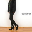 Clospot(NX|bg)stretch warm black skinny pants IFLP018-083 [Xgb`  O`FbN@XLj[ \teBiJAPAN](5size)