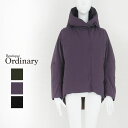 ordinary(オーデナリ—）Down　Minimal Jacket BO22-411J(ダウン　カーキ　パープル　　レディーズ)