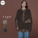 【予約】【CYAN 2025 AUTUM& WINTER Vol2 】CYAN TOKYO(シアン)ラメシャギーポンチョ 507420 シャギーポンチョ ラメ ...