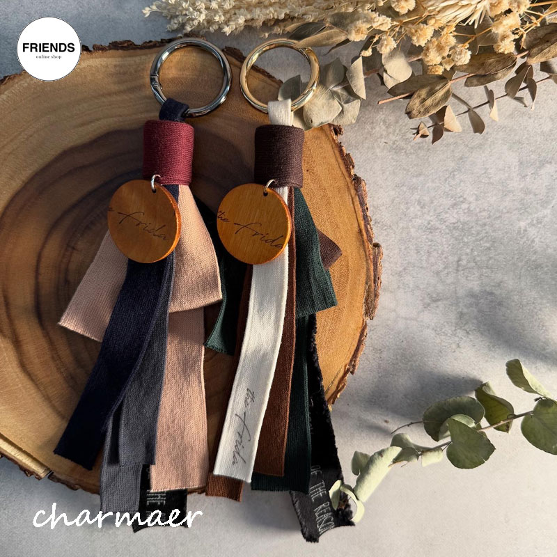 【予約】【charmaer 2026 Spring】charmaer(チャ―マー）ウッドタグテープチャーム 216384 レディース アクセサリー イヤリング ピアス リング 指輪 30/40/50/60代 ブランド ウィンター 2026 SS ブランド