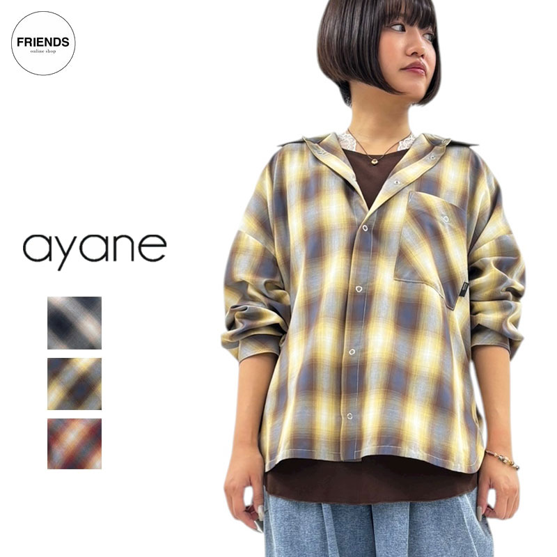 Rakuten - ayane(アヤン）コットンチェックシャツ 816341 チェックシャツ コットンシャツ　綿シャツ チェック シャツ レディース アヤン 30/40/50/60代 ブランド スプリング SP
