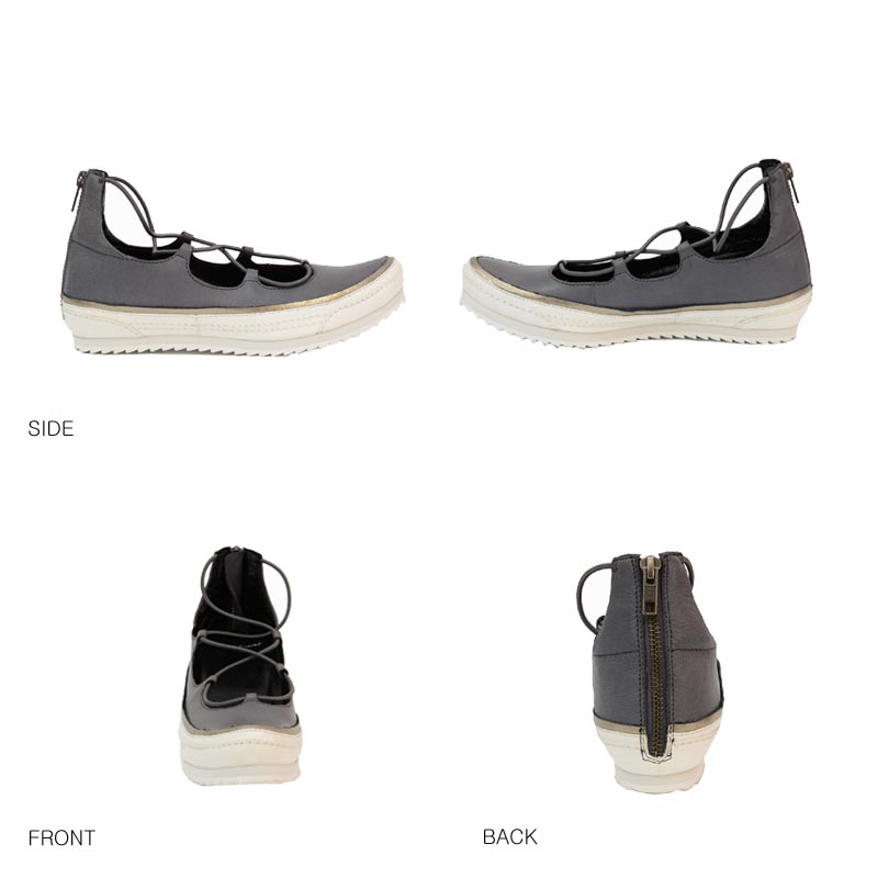 【送料無料】MANA(マナ)インヒールスニーカー(スニーカー　レザー　ブラック　グレー レディース)571160