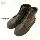 MANA(マナ) 厚底レザーブーツ 547087 厚底シューズ ブーツ スニーカーブーツ レザーシューズ 靴 サイズ36.37.38 30/40/50/60代 大人の女性 レディース