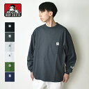 【クーポンで10 OFF対象！4/30まで】【メール便送料無料】 BEN DAVIS ベンデイビス NEW ワイド ロングスリーブ ポケットTシャツ / ワイドシルエット メンズ ロンT ワンポイントロゴ ゴリラ 長袖 オーバーサイズ 無地 コットン 綿100 厚手 ヘビーウェイト C-23780032