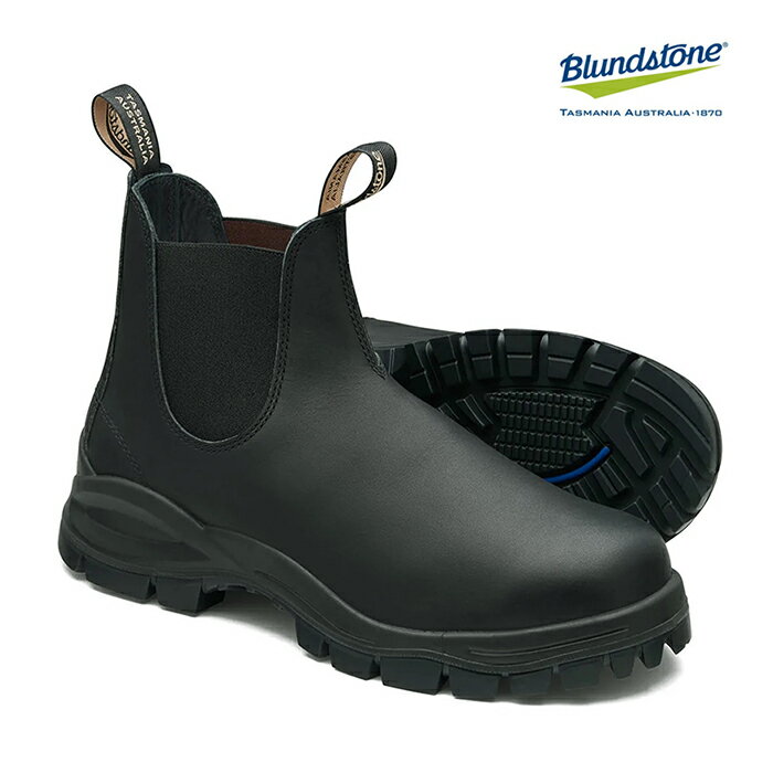 【クーポンで20%OFF対象！5/27まで】【国内正規品】Blundstone ブランドストーン ラグブーツ LUG BOOT (Black) / サイドゴアブーツ メンズ レディース ブラック 黒 スムースレザー 本革 革靴 シューズ (BS2240009)