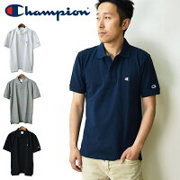 【17％OFF】 Champion チャンピオン メンズ ポロシャツ ワンポイントロゴ/半袖ポロシャツ 鹿の子ポロシャツ カノコ コットン100％ 綿100％ 胸ロゴ 袖ロゴ 刺繍 C3-F356 19SS 