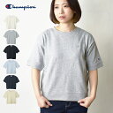 【クロネコゆうパケット送料無料】 Champion チャンピオン ウィメンズ ショートスリーブスウェットシャツ 24SS / レディース 半袖スウェット 裏毛 半袖Tシャツ 無地 トレーナー 女性用 CW-Z008 24年春夏