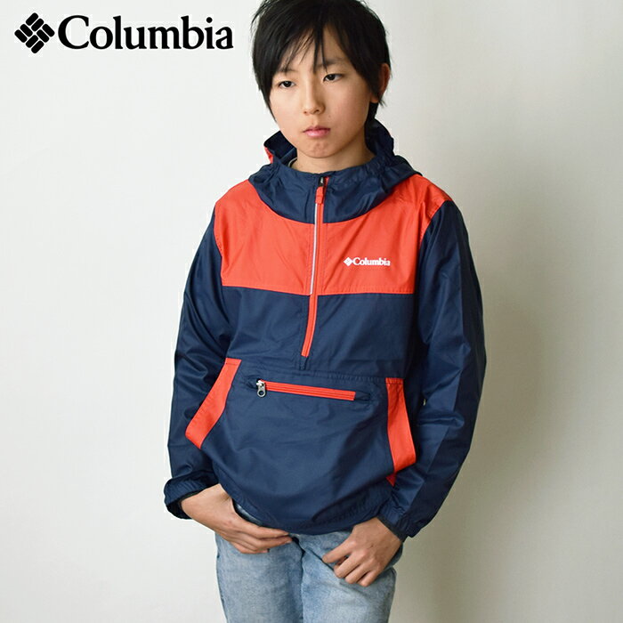 【SALE 40％OFF】【ネコポス可】 COLUMBIA コロンビア ブルーミングポート ウィンドブレーカー / アノラックジャケット キッズ用 ジュニア用 (120〜155cm) プルオーバー マウンテンパーカー パッカブル 子供用 男の子 女の子 2020年春夏 KY0093