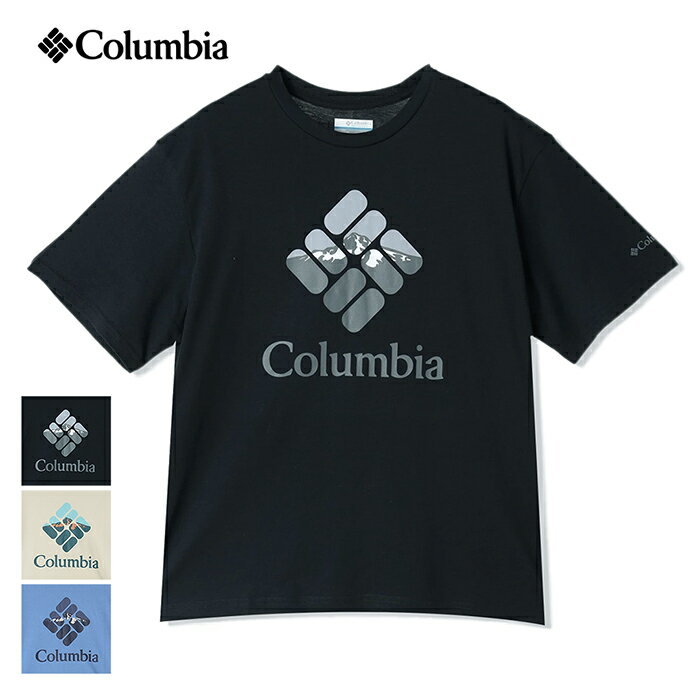 コロンビア Tシャツ メンズ 【クーポンで5%OFF対象！6/3まで】【メール便送料無料】 COLUMBIA コロンビア メンズ ラピッドリッジグラフィックTシャツ / ロゴプリント 半袖Tシャツ 薄手 綿 オーガニックコットン アウトドア キャンプ フェス AX0403 【2】