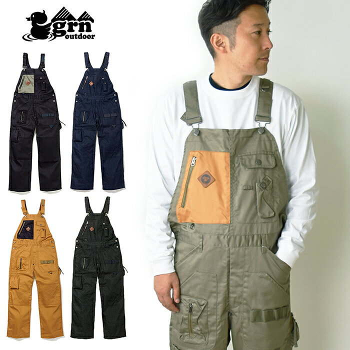 grn outdoor ジーアールエヌ アウトドア HIASOBI CAMPER BIG BEN OVERALL ヒアソビ キャンパー ビッグベン オーバーオール / 難燃加工 撥水加工 キャンプ バーベキュー アウトドア メンズ 男性用 GO9204Q