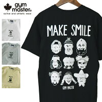  gym master ジムマスター MAKE SMILE TEE メイクスマイルTシャツ/メンズ レディース 半袖Tシャツ バックプリントTシャツ カットソー ナノファイン加工 制菌 防臭 G433602 