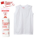 【メール便送料無料】 Hanes ヘインズ ジャパンフィット レディース スリーブレスTシャツ 5.3オンス ホワイト 2枚組 パックT / ノースリーブTシャツ 女性用 白 無地 コットン 綿100 インナー HW5317