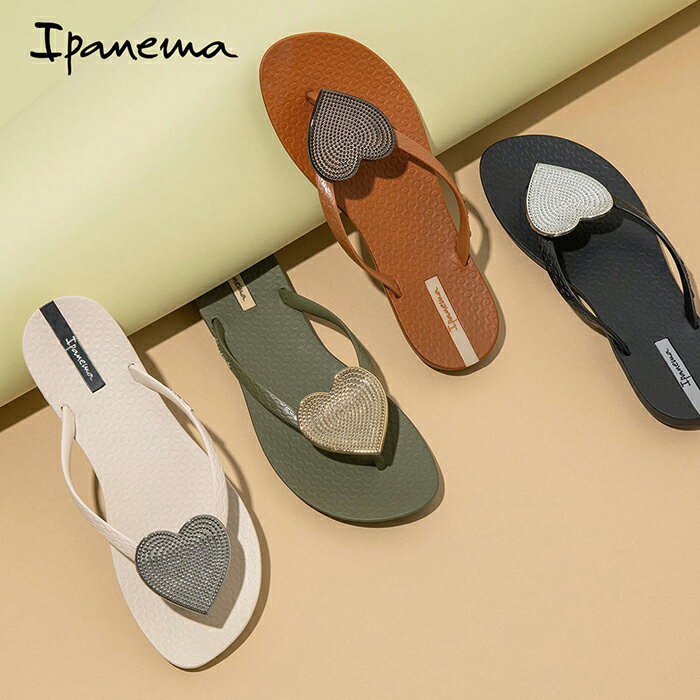 イパネマ 【メール便送料無料】 Ipanema イパネマ マキシファッション2 ハートプレート付き サンダル MAXI FASHION 2 / レディース トングサンダル ビーチサンダル ハート飾り 女性用 ビーサン 海 川 水遊び リゾート SP82120