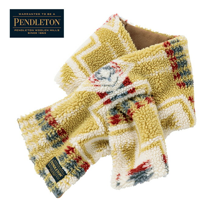 【SALE 20％OFF】 PENDLETON ペンドルトン ボアマフラー / メンズ レディース マフラー ネイティブ柄 スヌード ジャガード 防寒 もこもこ フリース ギフト クリスマス アウトドア 通勤 通学 ネックウォーマー (19801908) (PDT-000-223021)