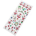 【メーカー公式/クローズピン】【お買い得価格】クリスマスシール グリッターシール キラキララメ加工 サンタ ツリー Xmas・Christmas