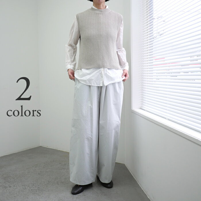 Rakuten - evam eva エヴァムエヴァ コットン リネン ベスト [E261K085] / レディース トップス レイヤード 重ね着 清涼感